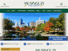 Tablet Screenshot of musinguzilaw.com